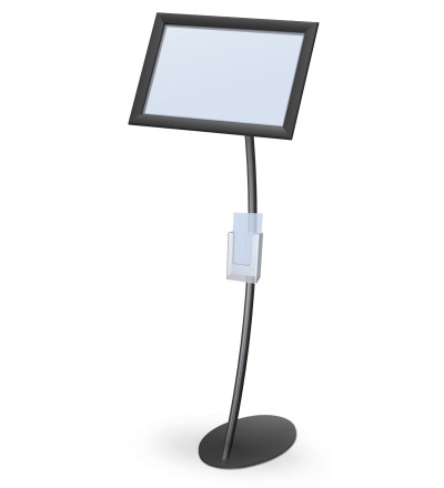 Curved Upright EasyOpen SnapFrame Pedestal Stands