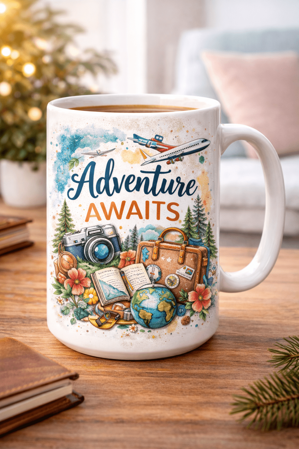 White Mug Fullprint 15oz full color fast usa shipping