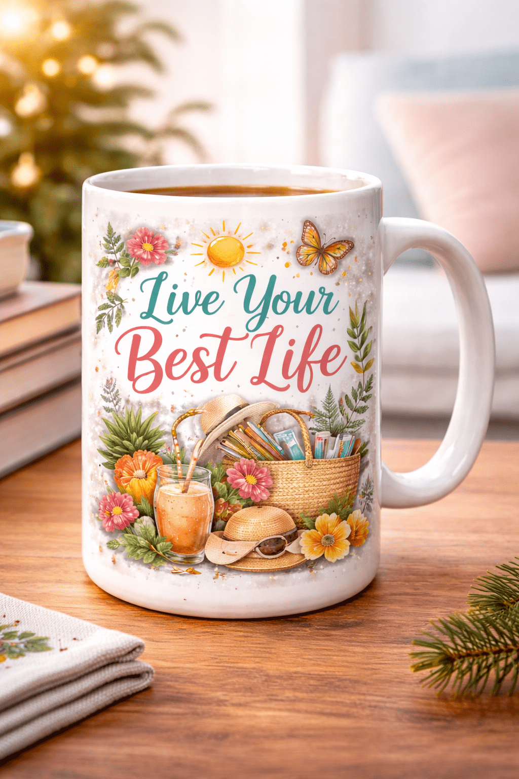 White Mug Fullprint 15oz fast usa shipping
